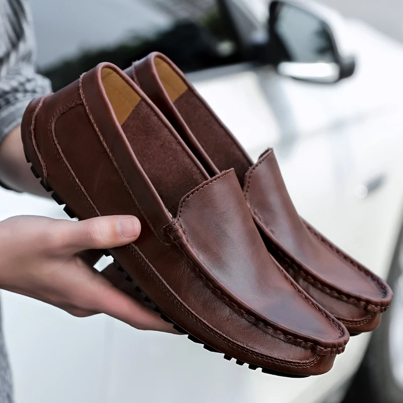 

Shoe Casual Man Men Black Casual Shoes Zapatos Casuales Sapato Spring Para Hombre Leather Man Shoe Men's Loafers For