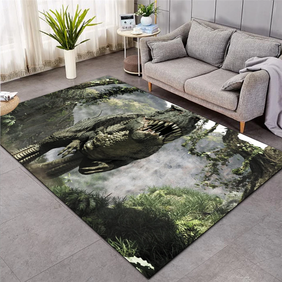 

Black Dragon With Rose Soft Rugs Bedroom Living Room , Floor Mat, Non Slip Rugs, Halloween Rugs, Rugs Decor