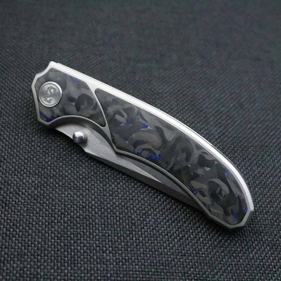 Miguron ножи Centurion II складной нож Синий мрамор углеродное волокно ручка 3 5 &quotS90V