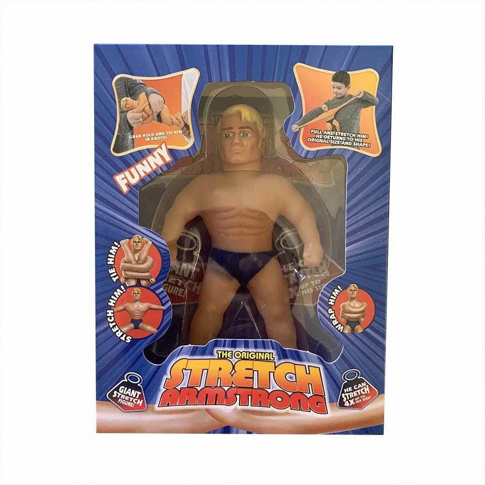 Силиконовая антистрессовая растягивающаяся игрушка на руку фигурка Armstrong