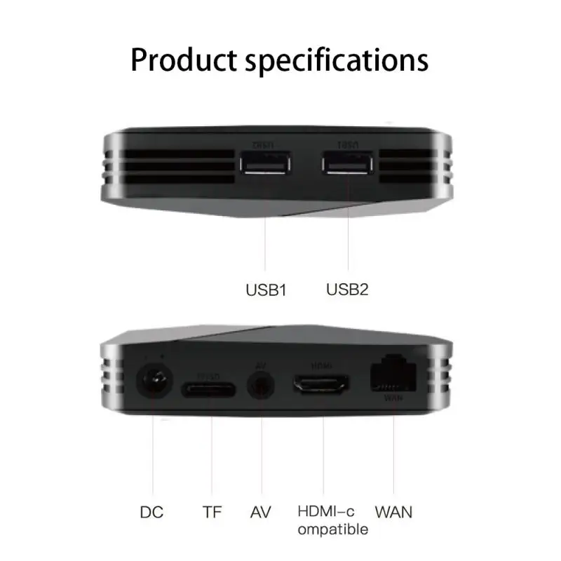 

WiFi 4K Game Box Android TV Set-top Box For PSP/PS1/N64/MD/SNES Video Game Console With 6000+ Games Retro Emulators Console