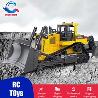 116 rc truck bulldozer excavator wheel shovel loader tractor dump model engineering car radio controlled cars toys for boys kid