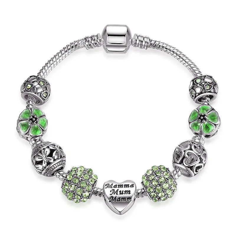 

Popular Alloy Bracelet Handmade Large Hole Flower Drip Box Buckle Bracelets for Women Accessories Fashion Jewelry