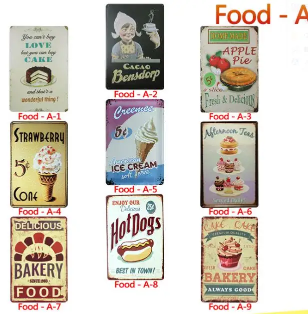 Новые металлические постеры для фаст-фуда оловянные подвески паба бара