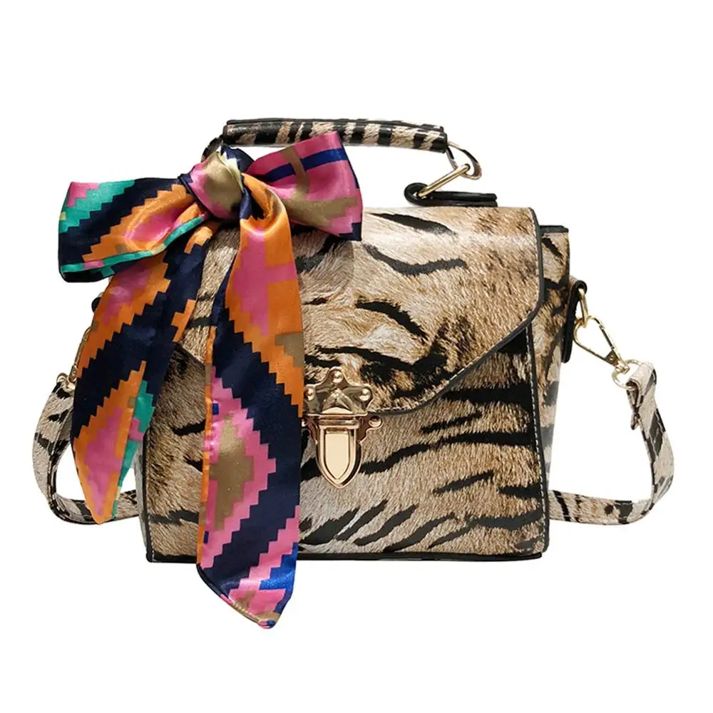 Leopard Print 2 шт. кожаные сумки с леопардовым узором Женская композитная Сумка-тоут сумка-мессенджер квадратная сумка ретро сумка с принтом животных - Цвет: Leopard Print