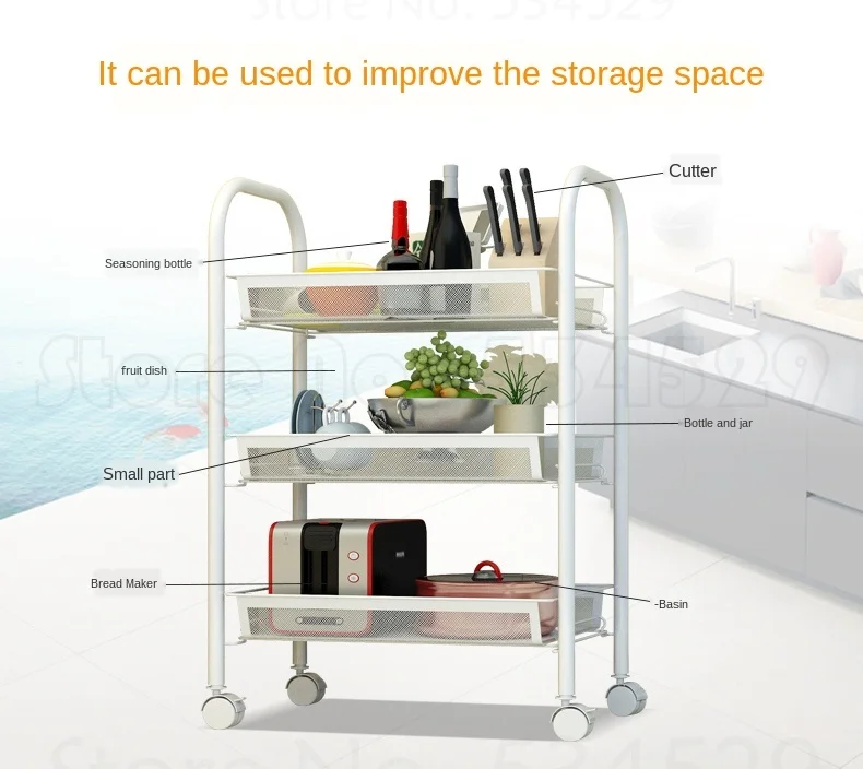 B 5 ярусов Кухня стеллажная стойка для пекарей корзину стенд Ванная комната