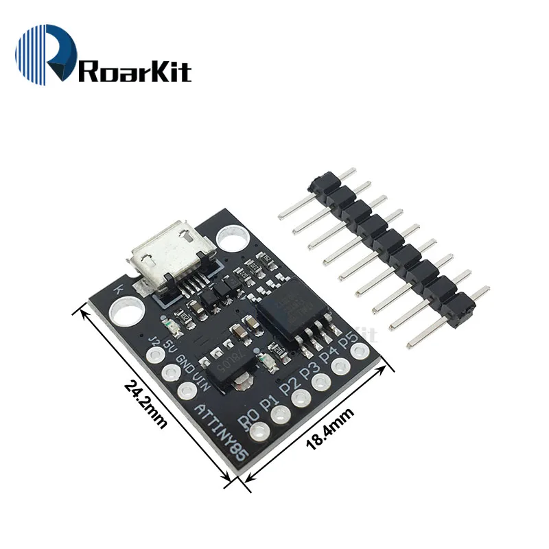 Digispark kickstarter миниатюрная Минимальная макетная плата ATTINY85 модуль для Arduino usb ATtiny13A/ATtiny25/ATtiny45 разъем