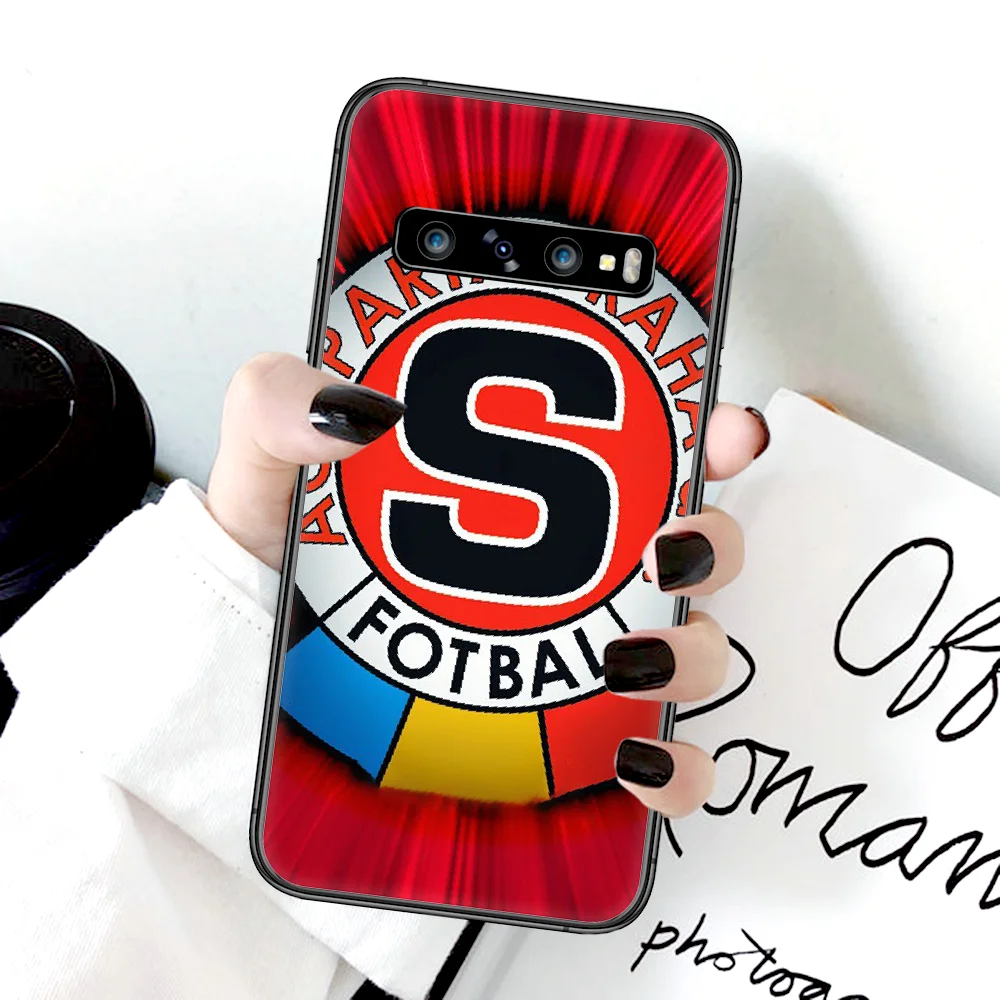 

SPARTA PRAHA Soccer Phone Case For Samsung Galaxy Note S 8 9 10 20 Plus E Lite Uitra black Funda Soft Etui Fashion Waterproof