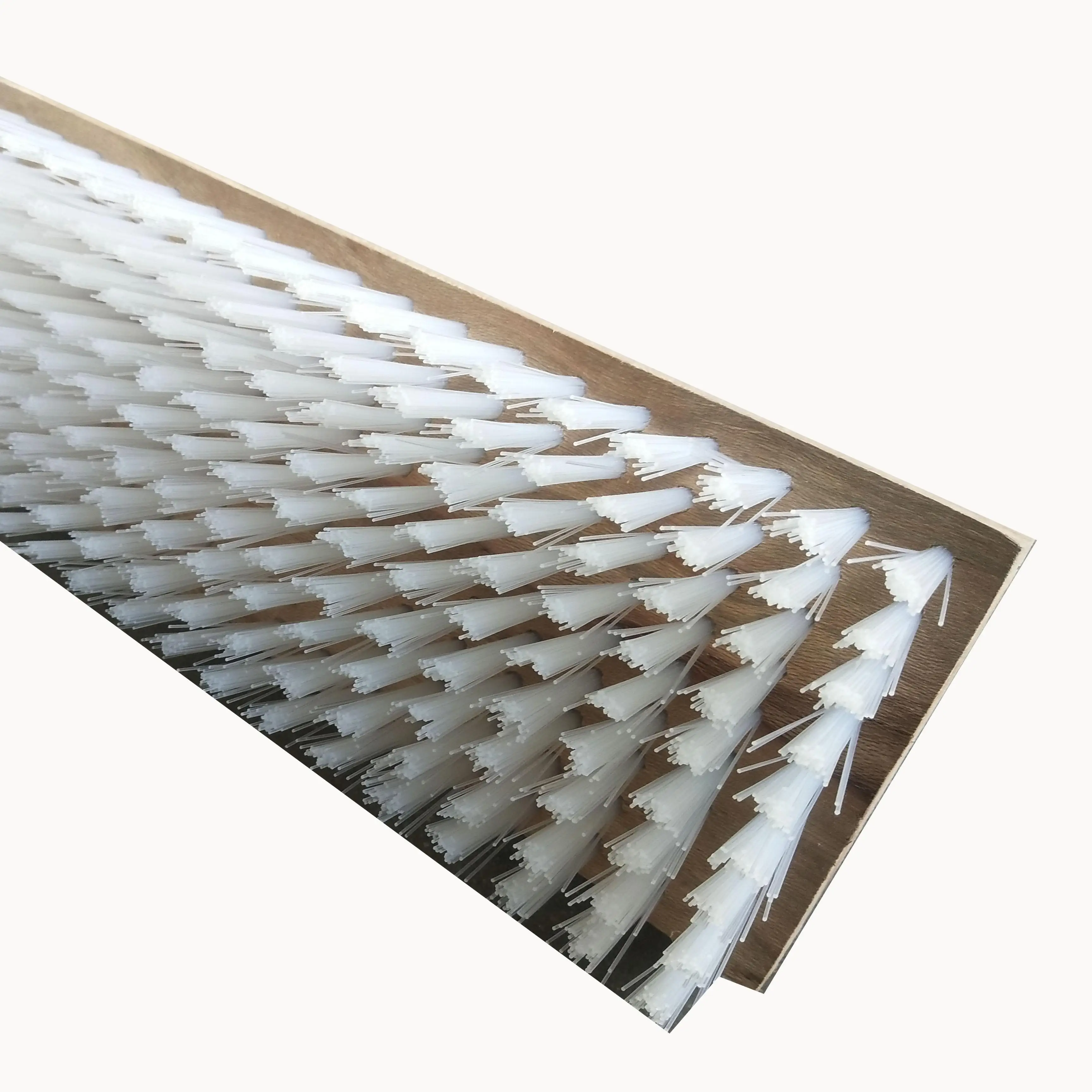 Wood pvc nylon bristle brush plate bending steel elevator automatic industrial machines planting brush cleaning brush