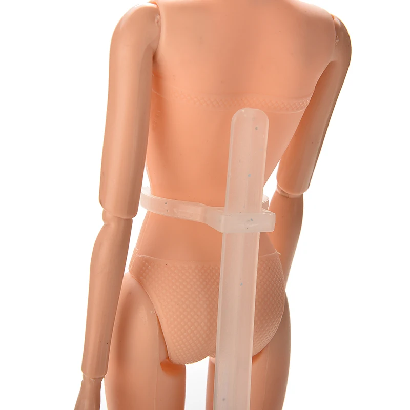 

1 х Вешалка-подставка для куклы Барби, аксессуары для одежды, прозрачный белый