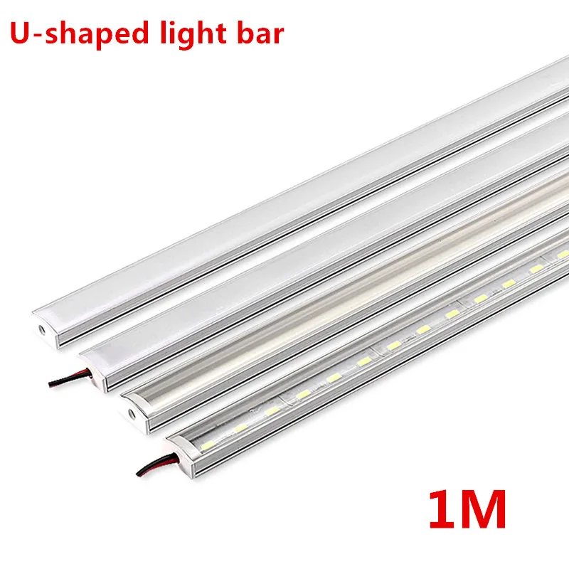 10-20 sets of 72LED / m 12V hard light bar highlights 5630 chip aluminum profile channel PC cover DHL free shipping