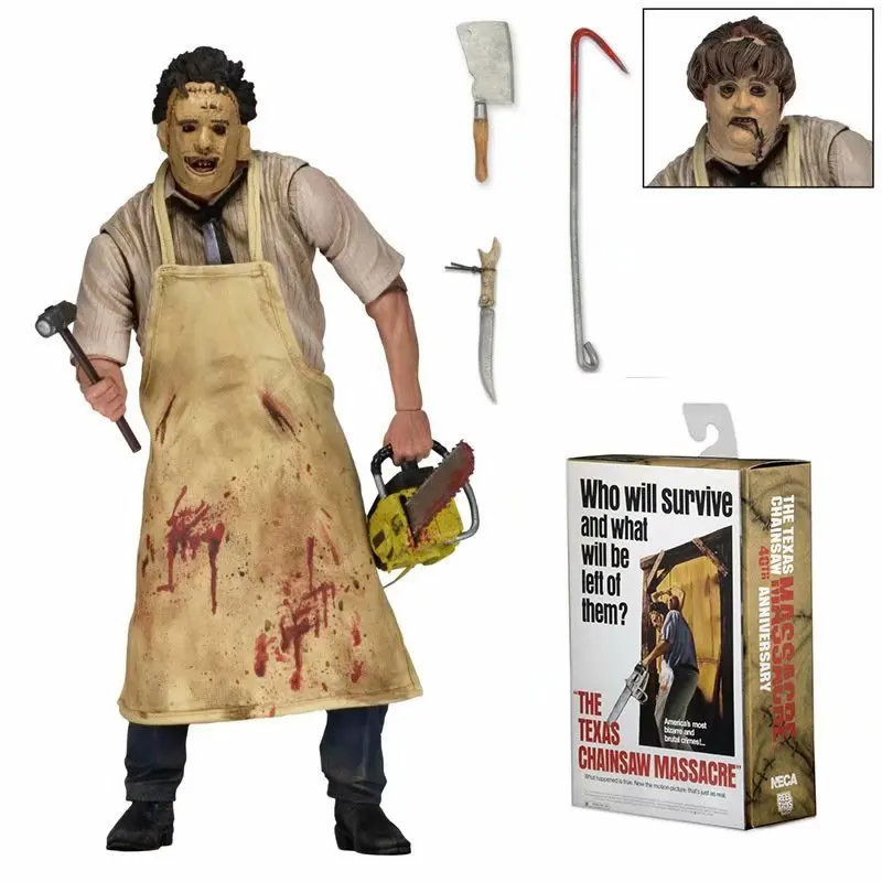 

18cm NECA 40th Anniversary Ultimate Leatherface Classic Terror Movie The Texas Chainsaw Massacre Action Figure