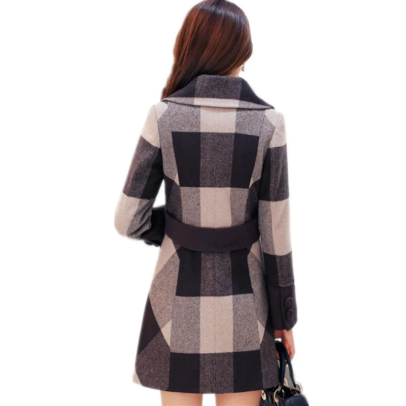 2020 пальто женское зима осень модная тонкая шерстяная парка зимняя куртка Женское