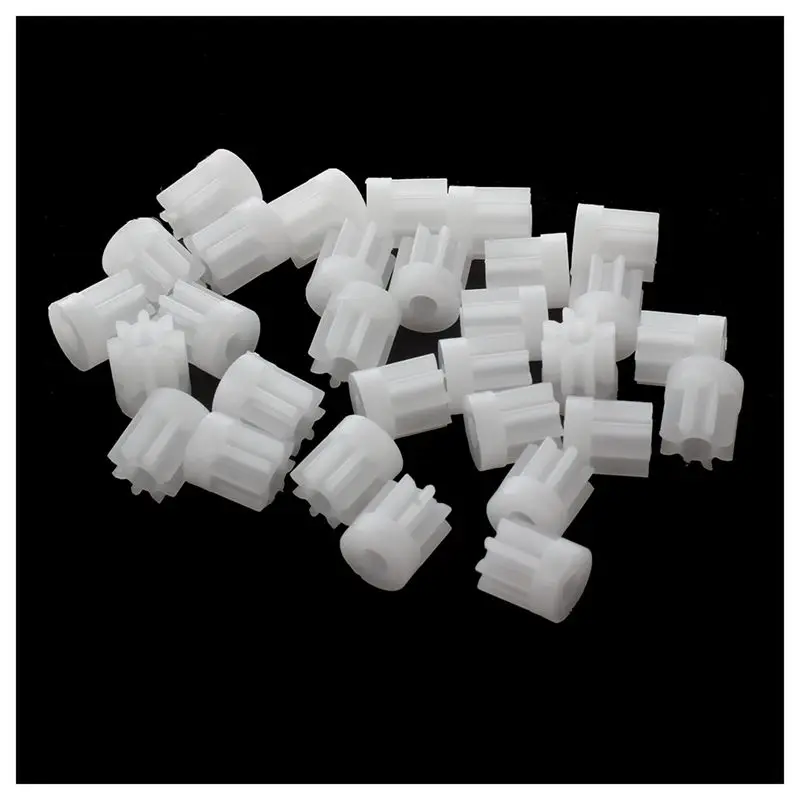 Горячая XD-30Pcs 0 5 Модуль 8 зубьев пластиковое зубчатое колесо для 2 мм игрушечного