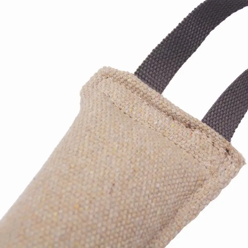 

Dog Bite Tug Toy Canvas Tug Toy W Two Rope Puppy Chew Toy Pet Train Toy Bite Resistant Pet Pull Toy Dog Accessories Random Color