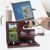 christmas gifts for men gadgets for mens gifts bedside organiser stand wooden phone charging stand bedside tray key stand secr