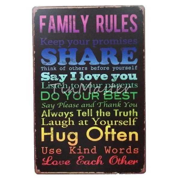 Винтажная забавная металлическая Настенная картина в стиле ретро с изображением