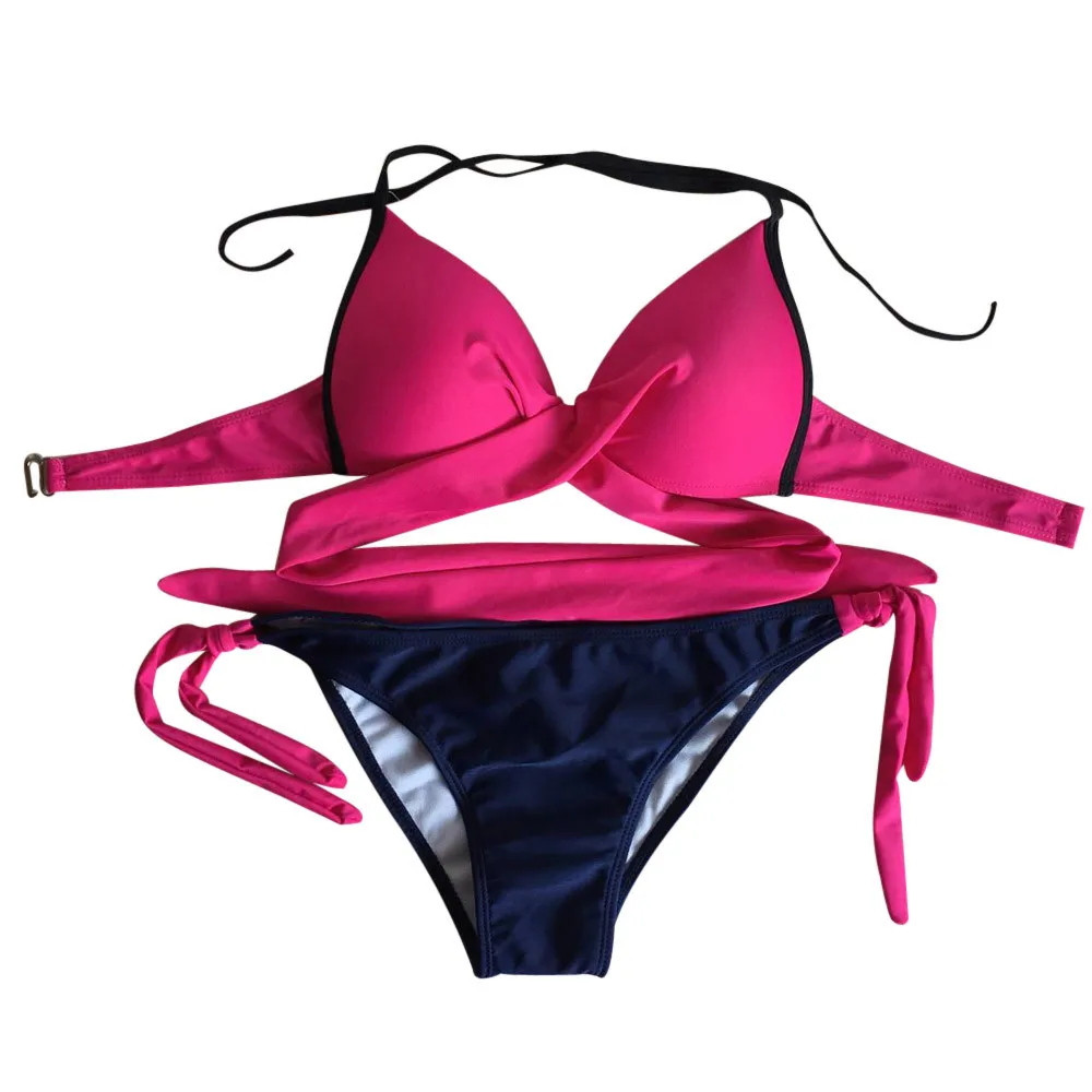 

Bikini 2021 Push-up Padded Bra Swimsuit Bathing Sexy Women Bikini Set Female Swimwear Bathing Suits stroje kapielowe damskie