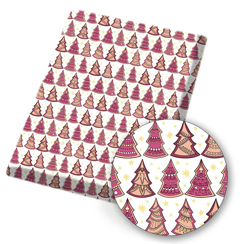 

Christmas Polyester Cotton Fabric Printed Cloth Sheet DIY Dress Supplies Home Textile Patches Handmade Bag Material 45*150cm 1pc