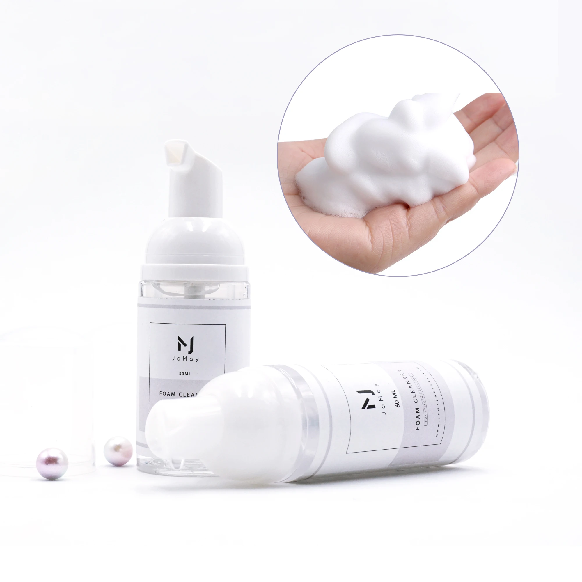 

Empty Bottles Eyelash Grafting Foaming Cleanser Brush Eye lashes Extension Makeup Remover Soft Powerful Eyelashes Cleanser