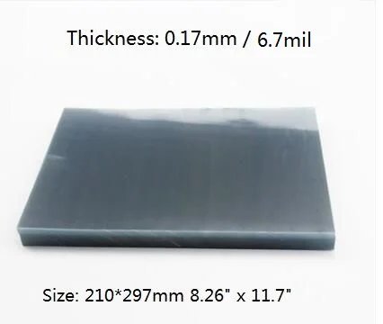 Thick 170micron Plastic Transparency Binding Cover A4 TRANSPARENT PVC Acetate Sheet 10/20/50 - You Choose Quantity | Канцтовары для