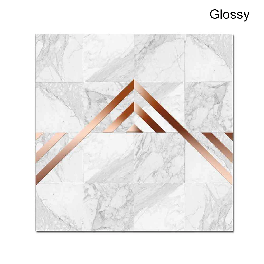 20*20 см геометрические металлические текстурные наклейки для плитки водостойкие