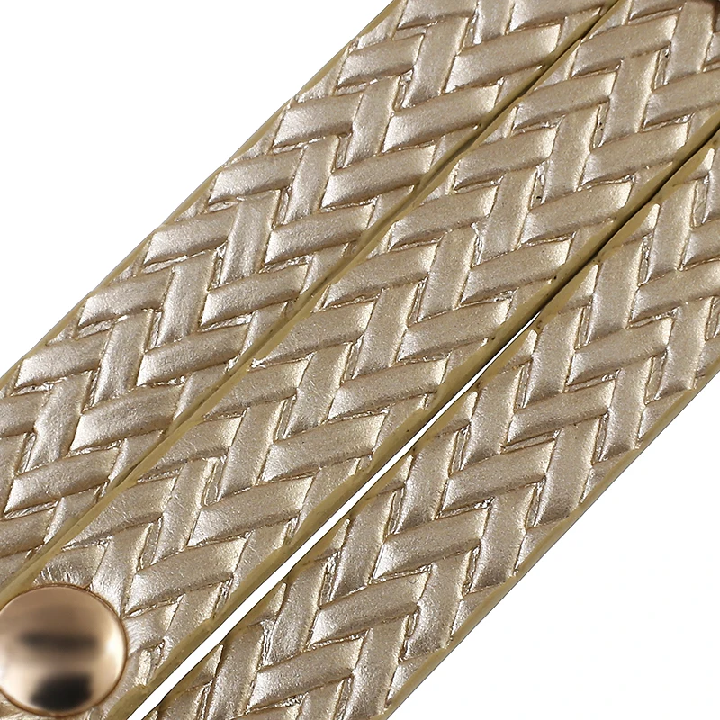 Женский многослойный Плетеный Кожаный Браслет ALLYES Круглый браслет с шармом и