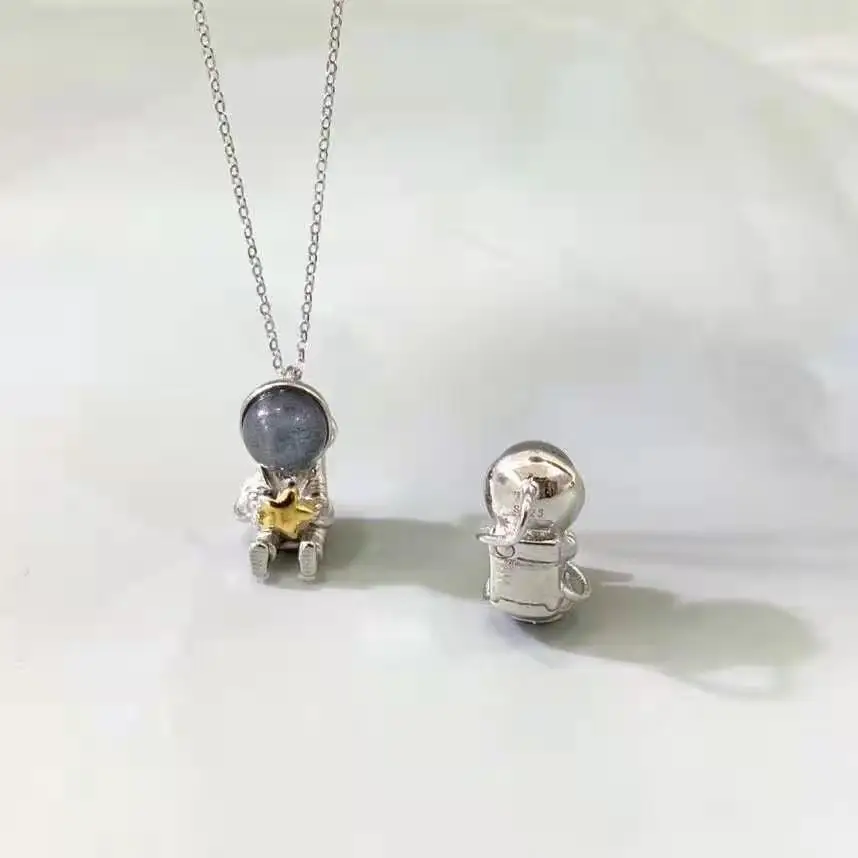 

Niche design lucky Necklace 2021 new jewelry neck strap ins cool style trendy silver material original trendy brand for you to p