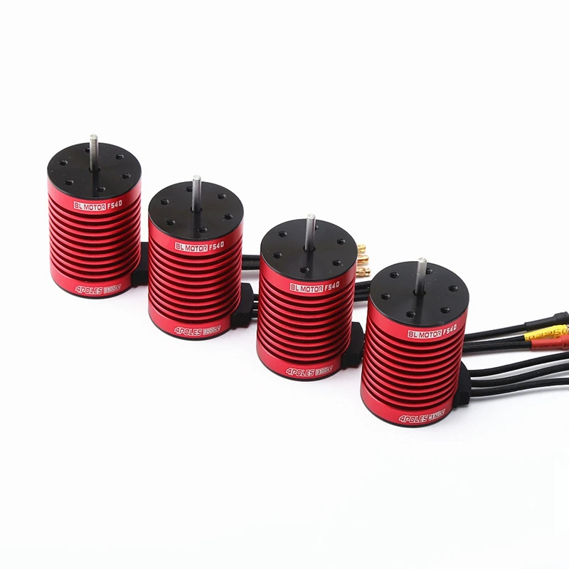 

Upgrade F540 Brushless Motor 60A ESC & Heat Sink for 1/10 RC Car Redcat Electric Volcano EPX PRO Blackout XTE