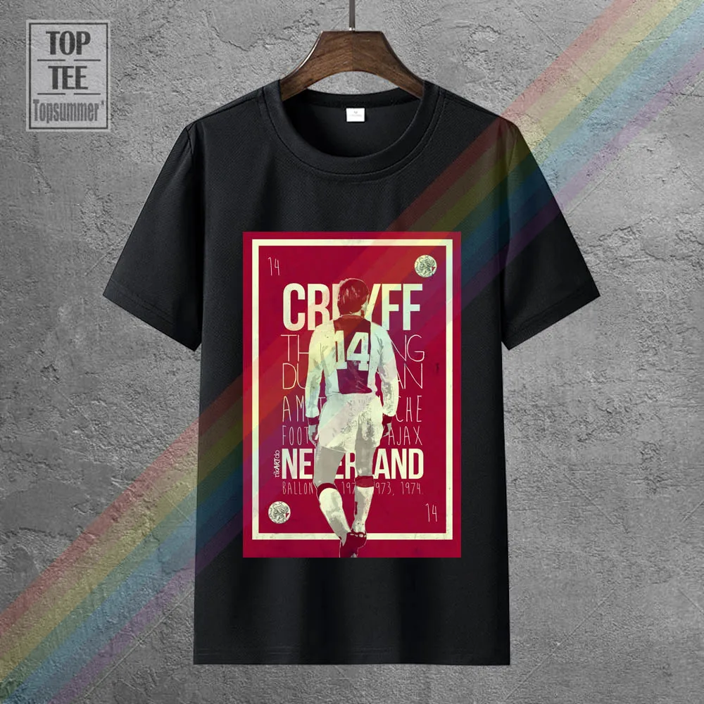 

Johan Cruyff Netherlands Footballer Shirt T Shirt Top Vintage Look