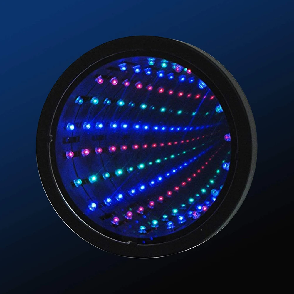 

LED Mirror Tunnel Lamp Visual Illusion Lamp Safe Educational Tool For Children Wall Hang Party Decor Gift Color Changing Light