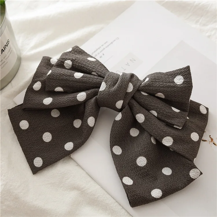 

Hair Bow Ties Hairpins for Woman Headwear 3 Layers Bowknot Hair Clips Heart/Dot/Print Barrettes Hair Accessories