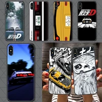 initial d car 86 phone case cover hull for iphone 5 5s se 2 6 6s 7 8 12 mini plus x xs xr 11 pro max black trend cover silicone