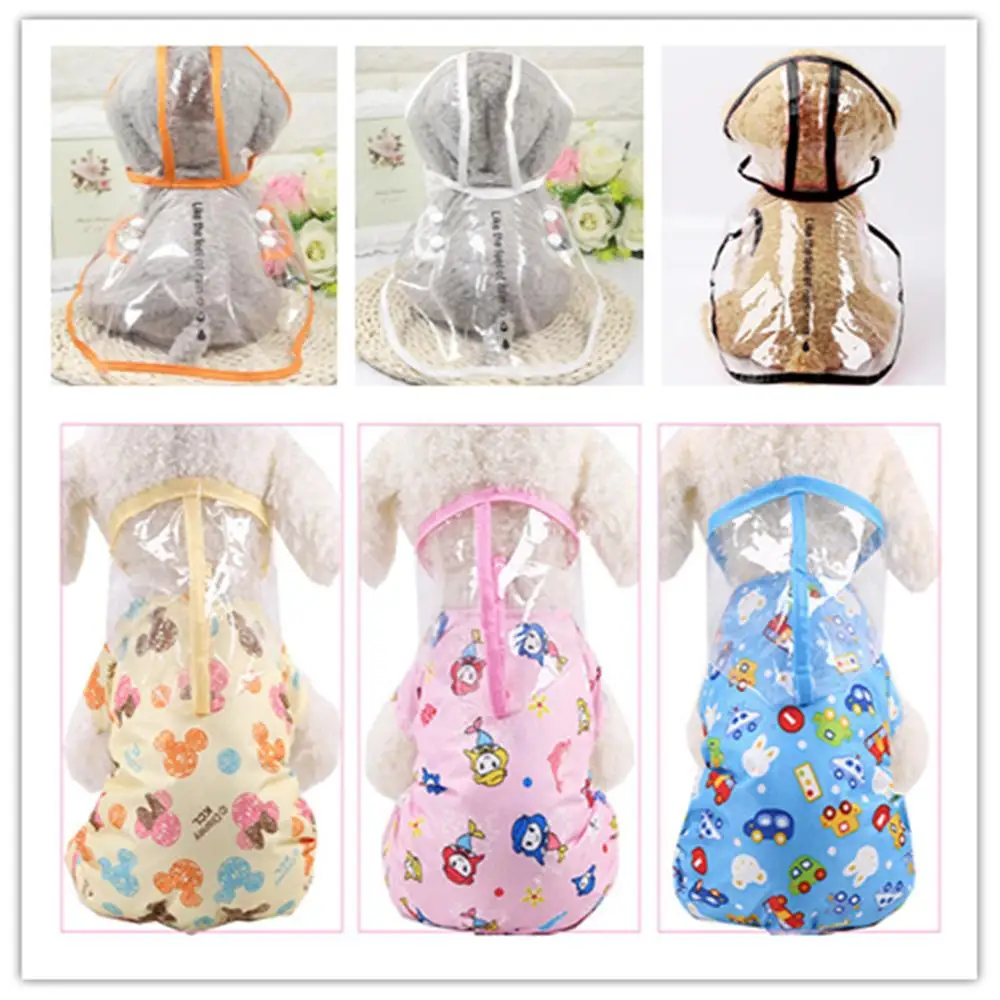 Новый летний дождевик пальто для собак одежда домашних животных подходит милого