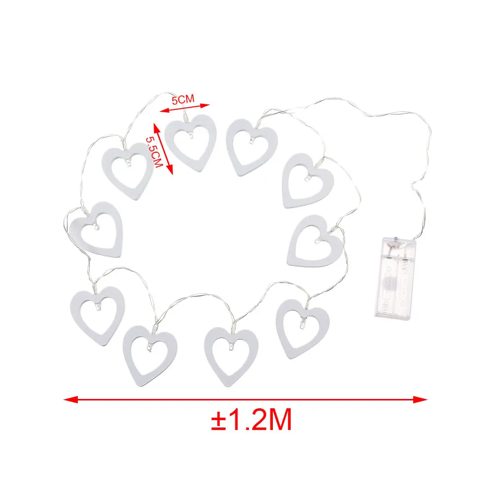 

1.2M Holiday light Love Heart Shape Light String LED Light String Valentines Day Decorations,Chrismas,Wedding Fairy Decoration