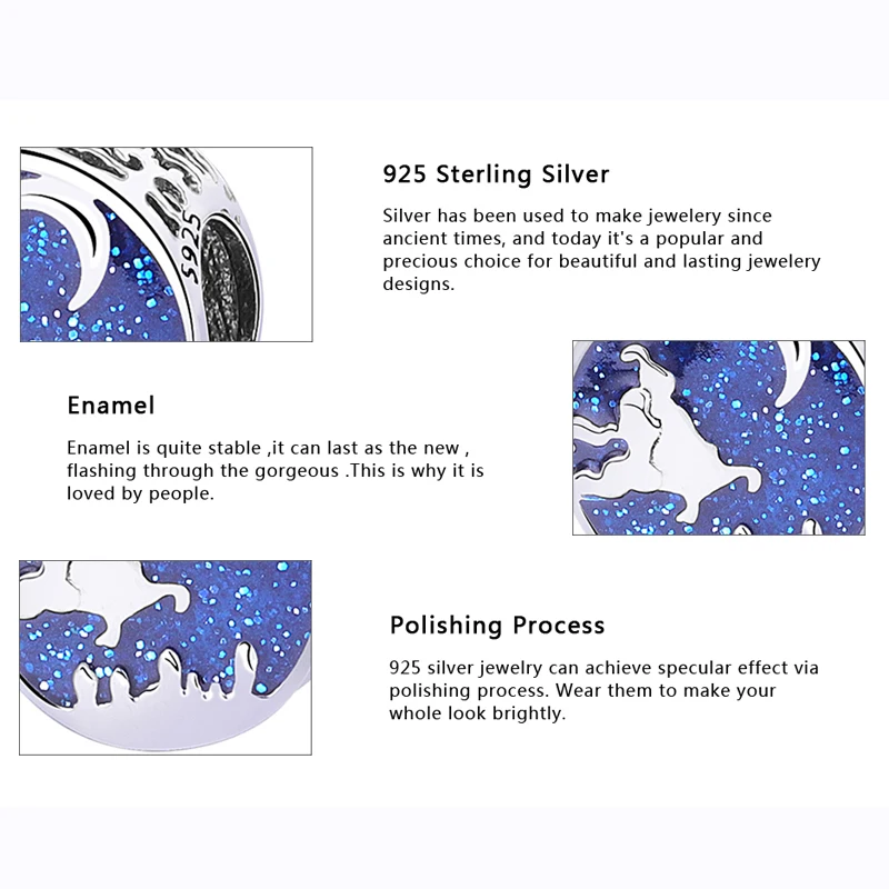 Оригинальные подвески из стерлингового серебра 925 пробы с бусинами браслет Pandora