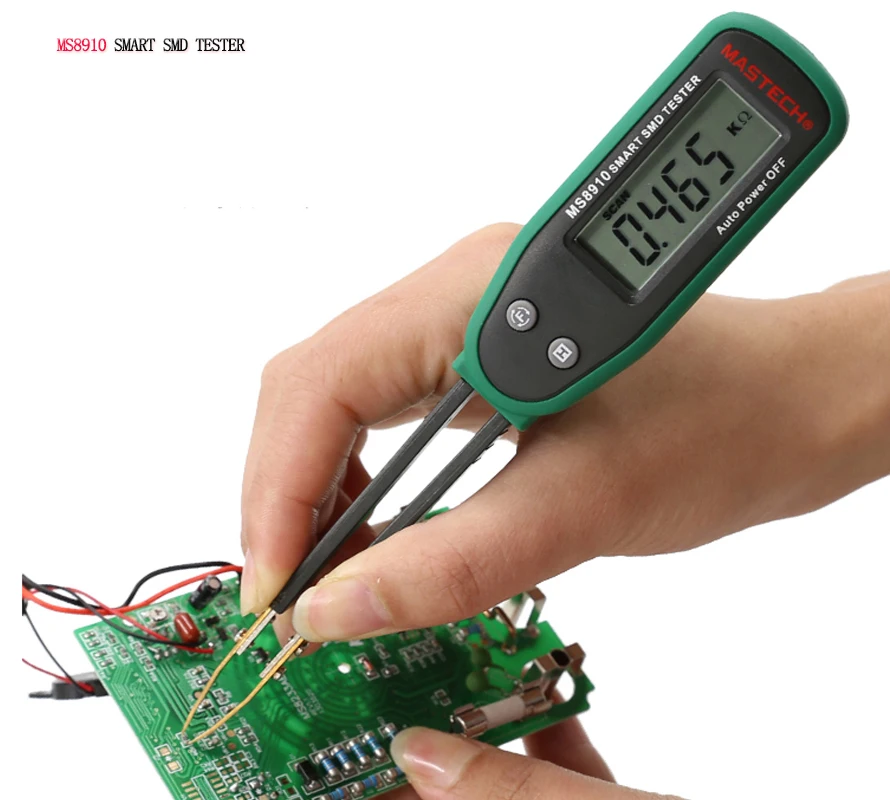 

MS8910 tester chip resistance and capacitance tester automatically recognizes chip resistors and capacitors diode test SMD teste