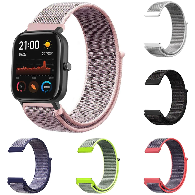 Сменный нейлоновый тканевый ремешок для часов Huami Amazfit GTS|Смарт-аксессуары| |