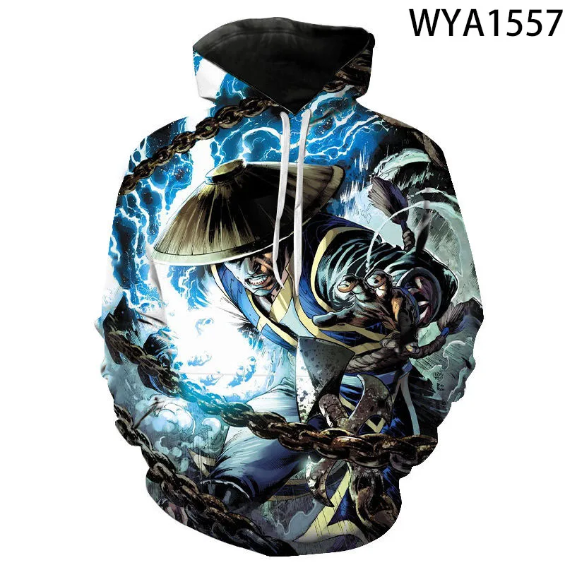 Новинка 2020 толстовки с 3D принтом Mortal Kombat мужские и женские повседневные
