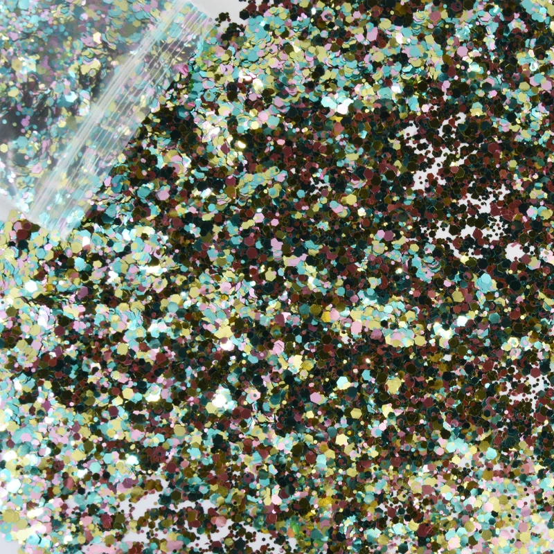 10g/бутылка Королевский Великолепная смешанные блестящие короткие свободные