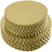5pcs gold cakeboard round disposable cake circle base boards cake plate round coated circle cakeboard base