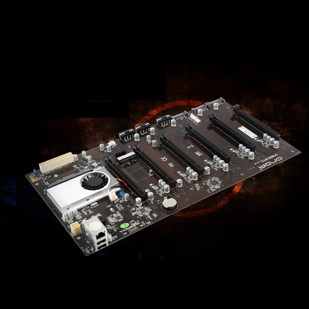 

D1800-BTC Mining Motherboard Integrated CPU Motherboard 6 Graphics Cards J1800 Industrial Card Mining Motherboard