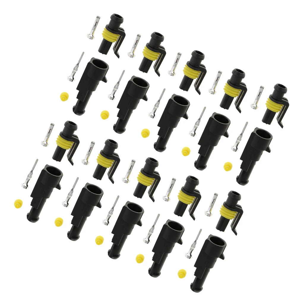 10 шт. 1 Pin Герметичный водонепроницаемый электрический провод разъем