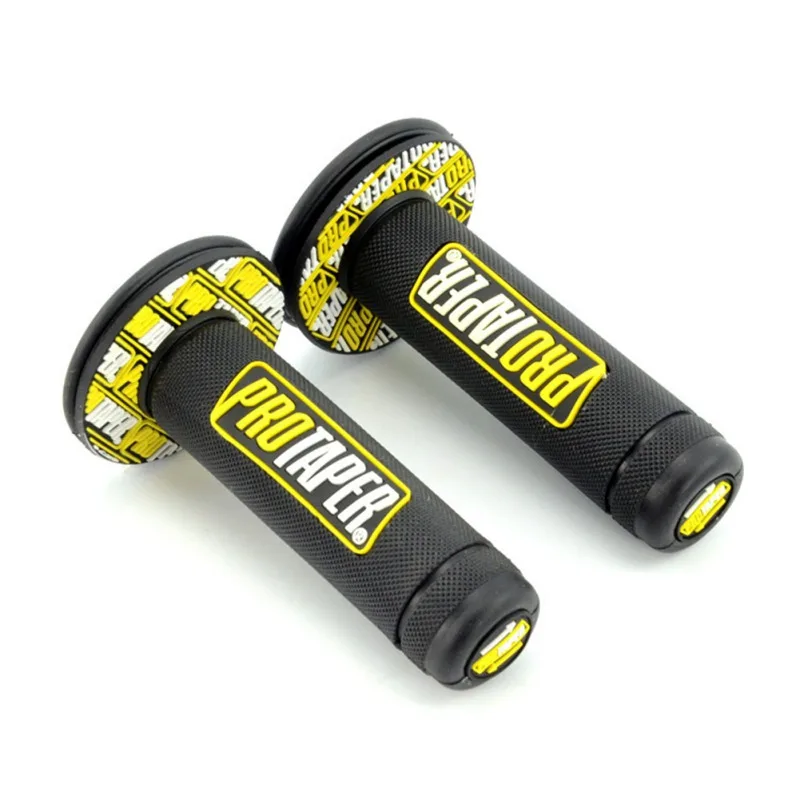 

2020 7/8" Universal Motorcycle Non-slip Hand Grips Handlebar End Cap Plug Slider Standard Bars