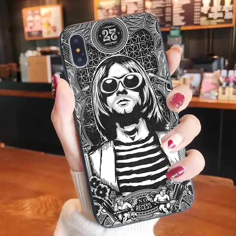 NBDRUICAI Nirvana Kurt Cobain ТПУ Мягкий силиконовый чехол для телефона iPhone 11 pro XS MAX 8 7 6 6S Plus X 5 5S