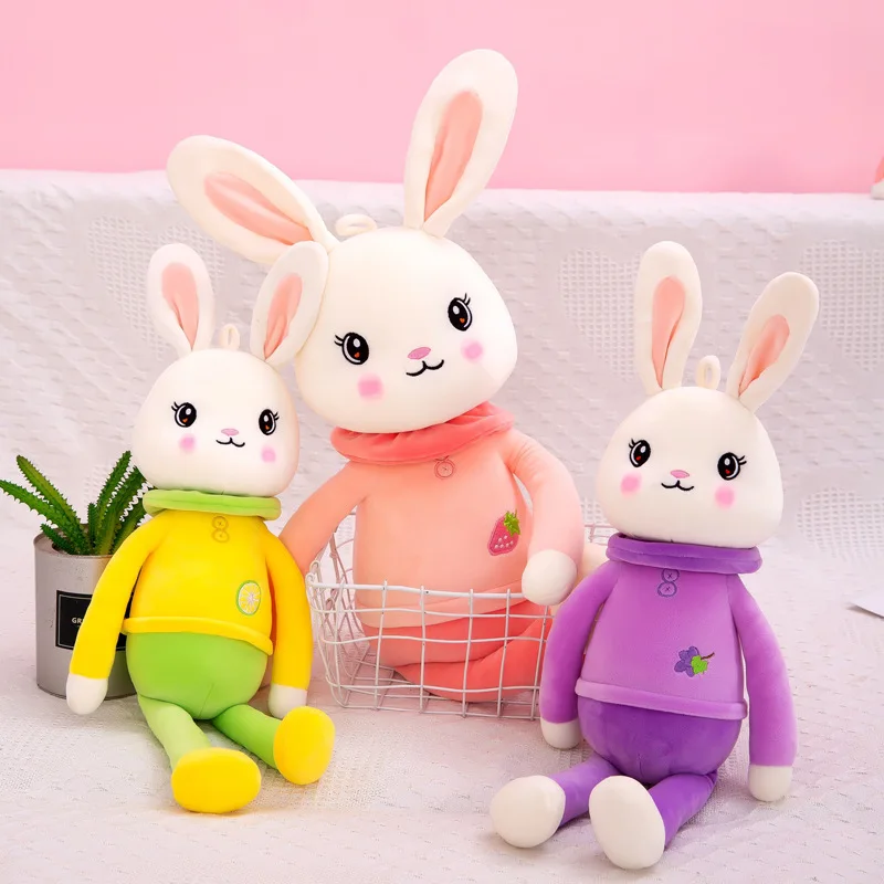 

40/55/75cm Creative New Bella Bunny Plush Stuffed Rabbit Animals Sleeping Toy Doll Pillow for Children Baby Girls Birthday Gifts