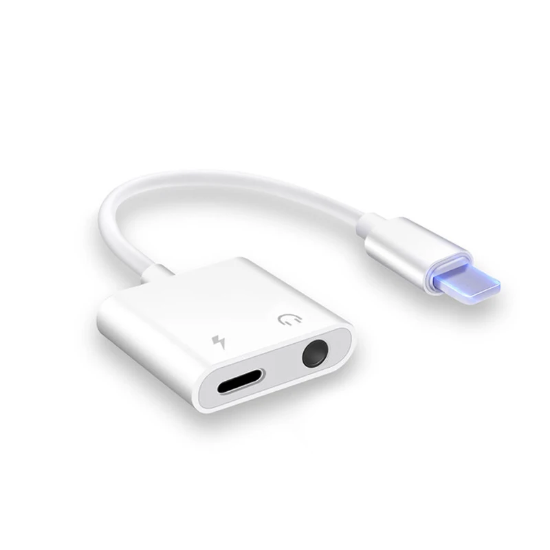 3 5 мм Aux аудио адаптер для iPhone 7 8 Plus X XR XS MAX Зарядка Зарядное устройство разъем