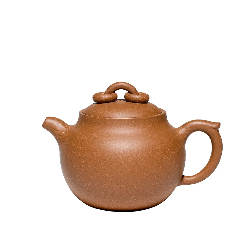 

Yixing Zisha teapot raw ore downhill mud full manual inlay cover special ring furnace teapot