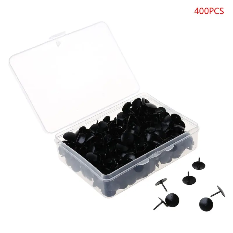 

400pcs Metal Thumbtack Drawing Pins Pushpin Cork Board Photo Wall Map Markers 090F