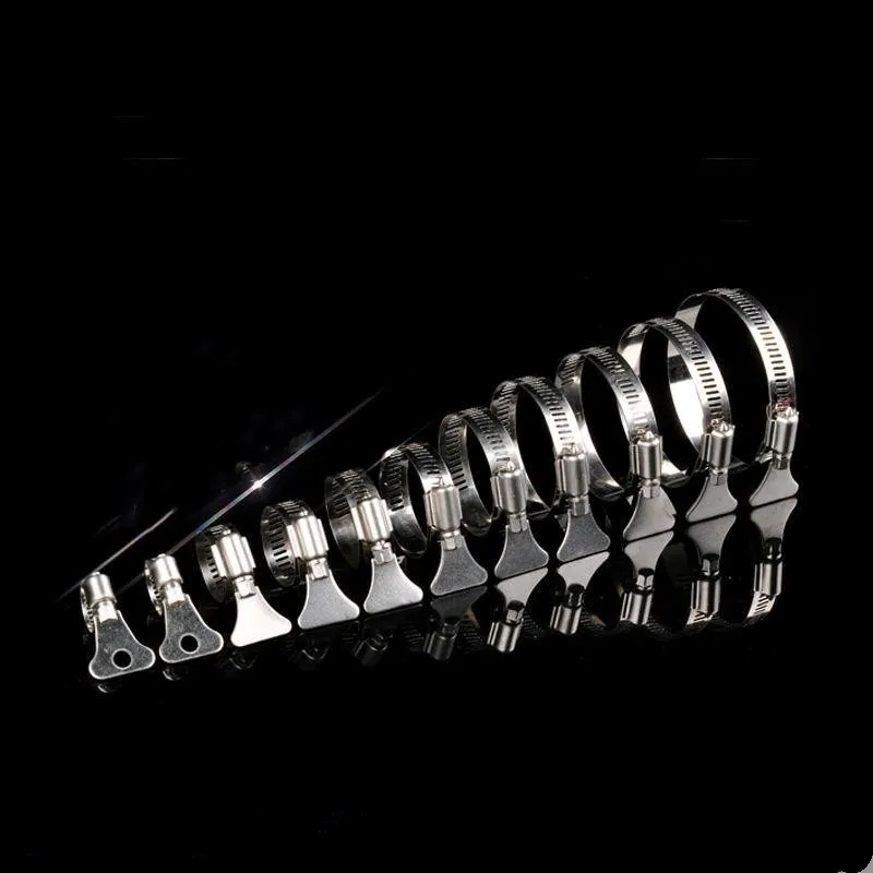 Зажим шланга из нержавеющей стали 304 С червячным приводом 2 шт./лот зажимы для